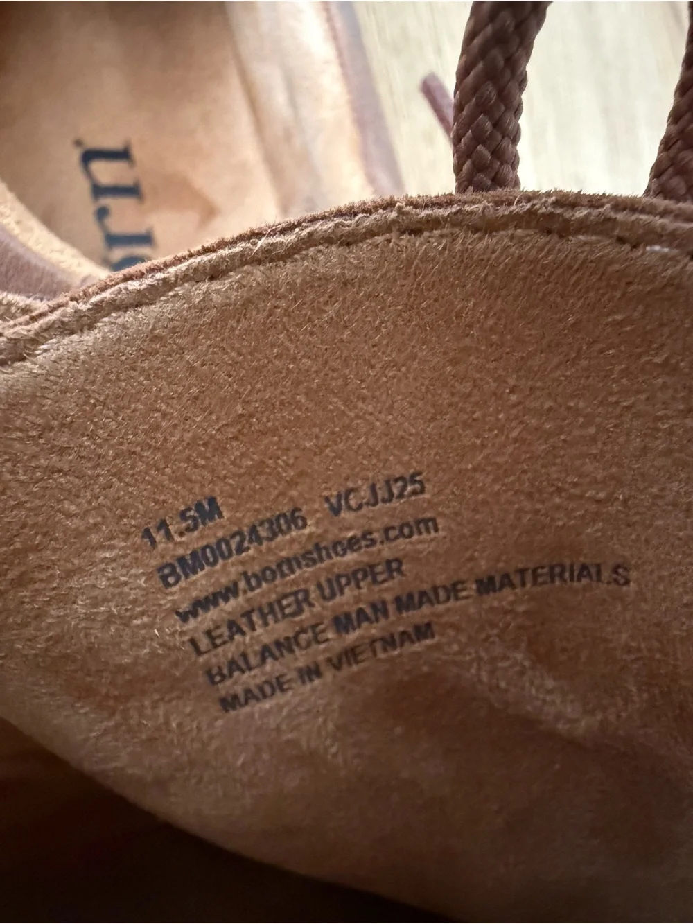 Born Samson Leather Brown Tan Oxford Men’s 11.5